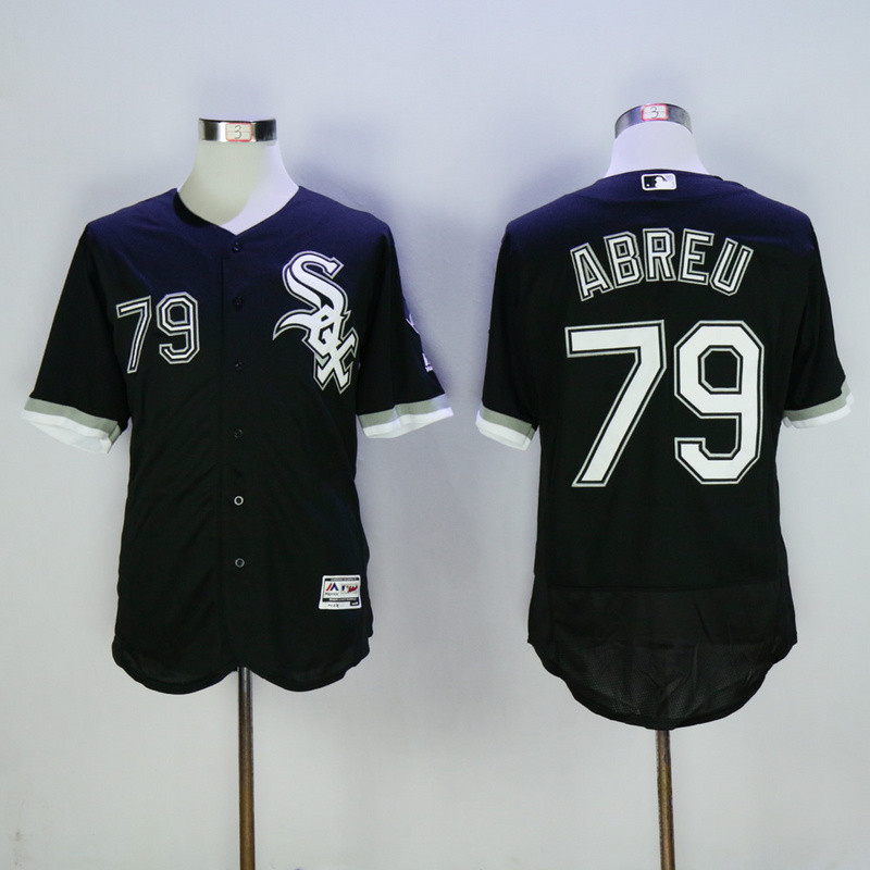 White Sox 79 Jose Abreu Black Flexbase Jersey