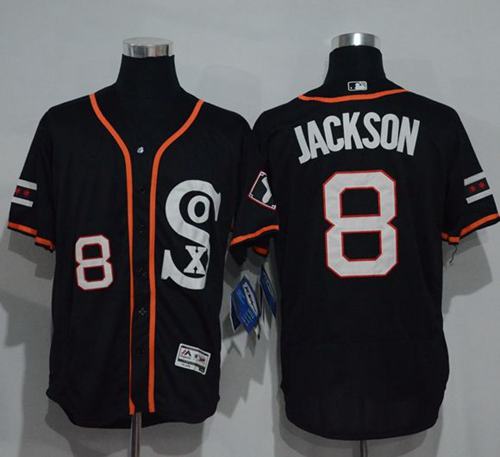 White Sox 8 Bo Jackson Black New Cool Base Stitched MLB Jersey