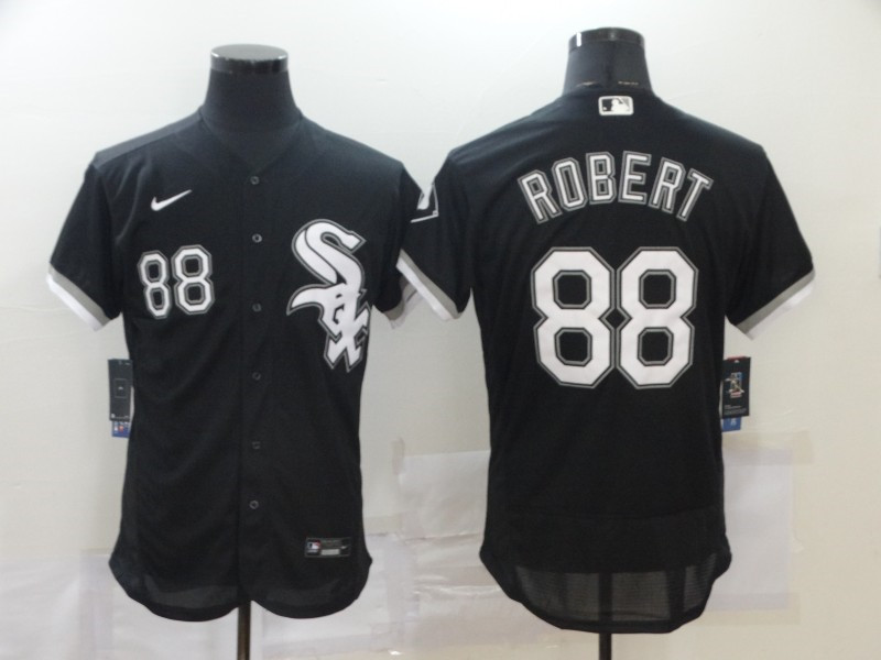 White Sox 88 Luis Robert Black 2020 Nike Flexbase Jersey