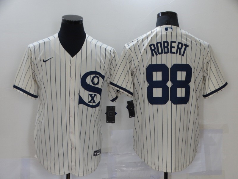 White Sox 88 Luis Robert Cream Nike 2021 Field Of Dreams Cool Base Jersey