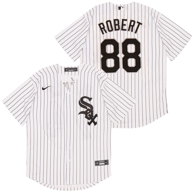 White Sox 88 Luis Robert White 2020 Nike Cool Base Jersey