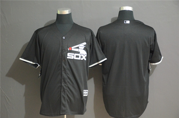 White Sox Blank Black Cool Base Jersey