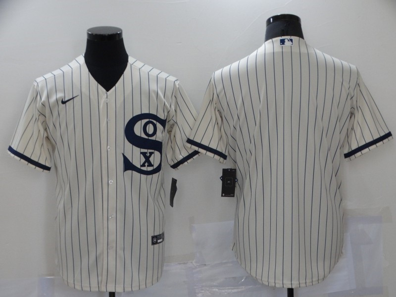 White Sox Blank Cream Nike 2021 Field Of Dreams Cool Base Jersey