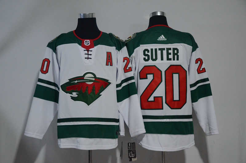 Wild 20 Ryan Suter White  Jersey