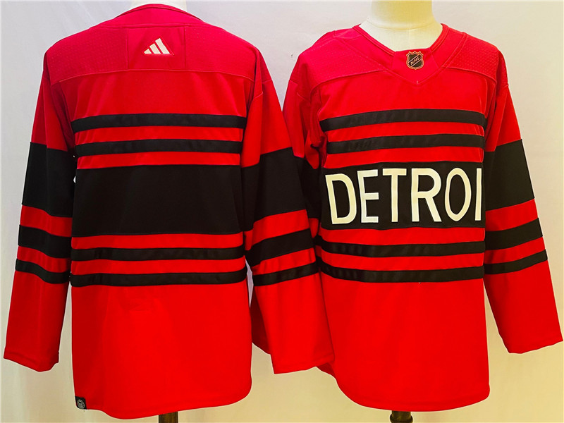 Wings Blank Red Reverse Retro Adidas Jersey