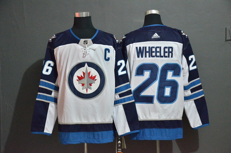 Winnipeg Jets 26 Blake Wheeler White Adidas Jersey