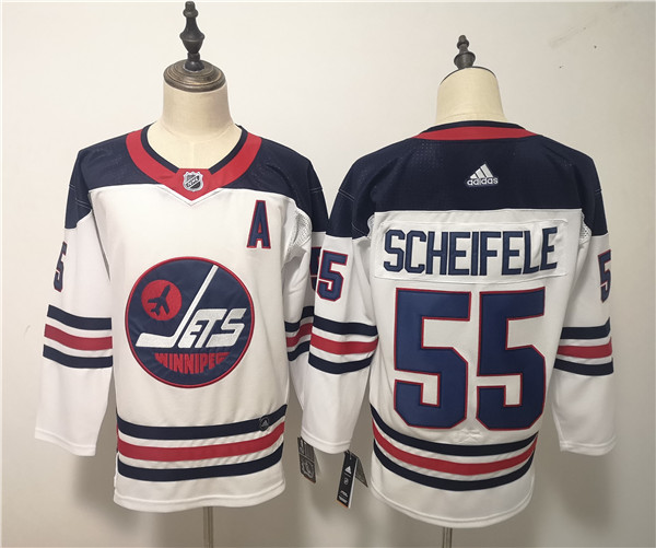 Winnipeg Jets 55 Mark Sceifele White Breakaway Heritage  Jersey