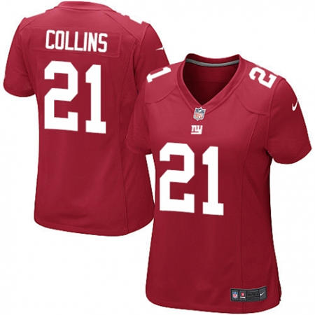 WoMen  New York Giants 21 Landon Collins Red Alternate Stitched NFL Jersey