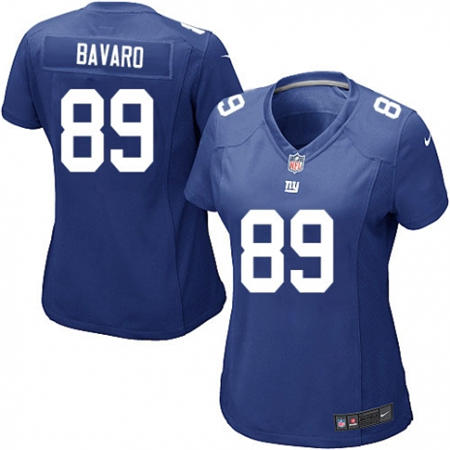 WoMen  New York Giants 89 Mark Bavaro Royal Blue Team Color Stitched NFL Jersey