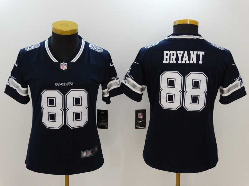 Women's  Dallas cowboys #88 Dez Bryant Blue 2017 Vapor Untouchable Limited Jersey