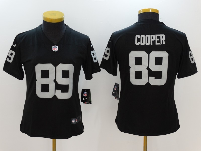 Women's  Oakland Raiders #89 Amari Cooper Black 2017 Vapor Untouchable Limited Stitched Jersey