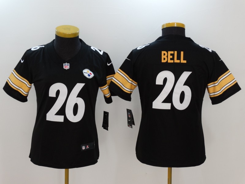 Women's  Pittsburgh Steelers #26 Le'Veon Bell Black 2017 Vapor Untouchable Limited Stitched Jersey
