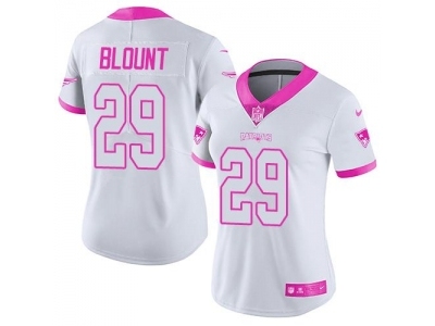 Women  New England Patriots 29 LeGarrette Blount Limited Rush Fashion Pink NFL Jersey