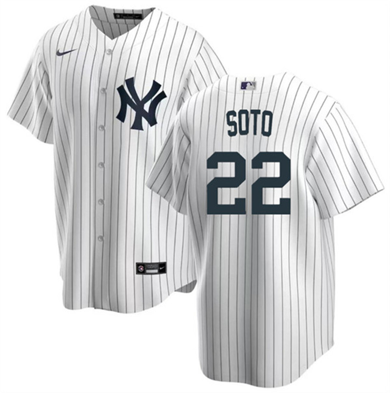 Yankees 22 Juan Soto White Nike Cool Base Jersey