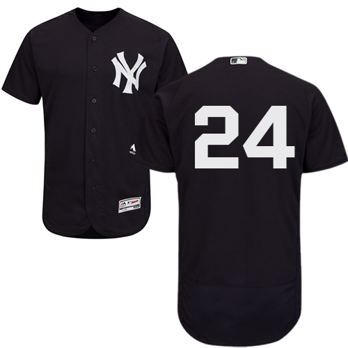 Yankees 24 Gary Sanchez Navy Blue Flexbase Authentic Collection Stitched MLB Jersey