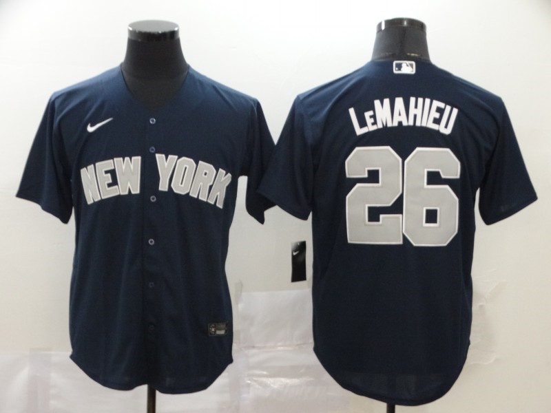 Yankees 26 DJ LeMahieu Navy 2020 Nike Cool Base Jersey