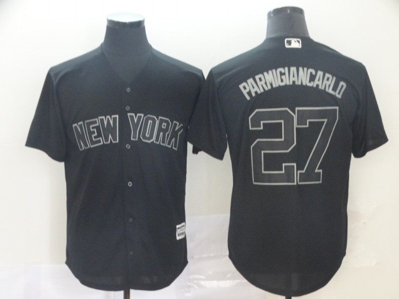 Yankees 27 Giancarlo Stanton Parmigiancarlo Black 2019 Players' Weekend Player Jersey