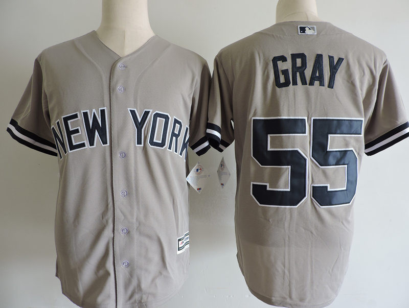 Yankees 55 Sonny Gray Gray Cool Base Jersey