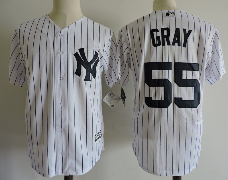 Yankees 55 Sonny Gray White Cool Base Jersey