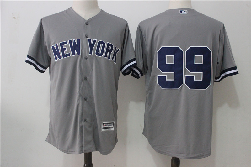 Yankees 99 Aaron Judge Gray Cool Base Jersey