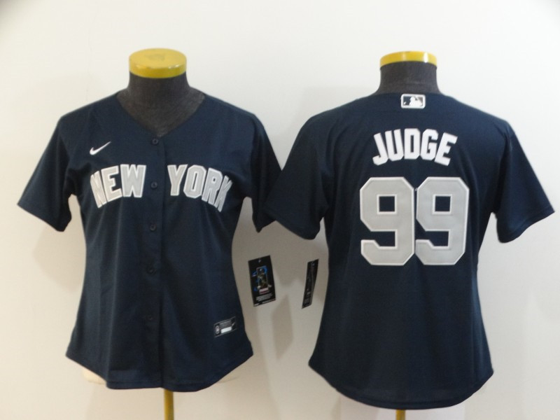 Yankees 99 Aaron Judge Navy Women 2020 Nike Cool Base Jersey