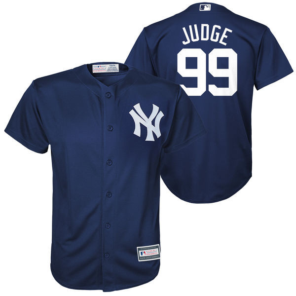 Yankees 99 Aaron Judge Navy Youth Cool Base Jersey
