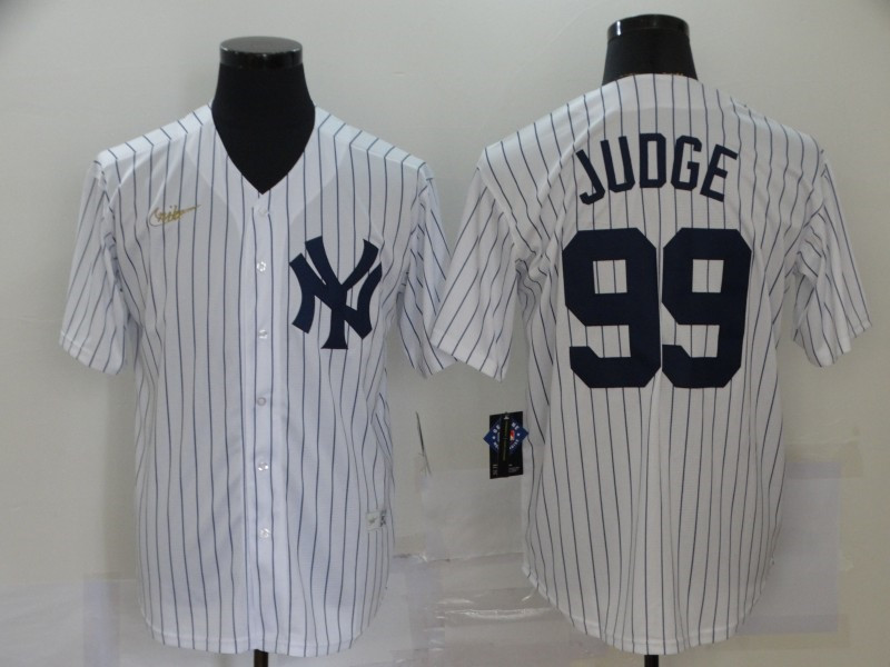 Yankees 99 Aaron Judge White Nike Cool Base Jersey