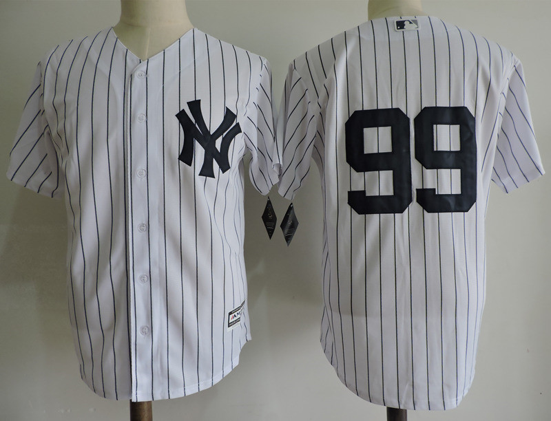 Yankees 99 Aaron Judge White Youth Cool Base Jersey