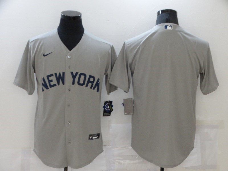 Yankees 99 Blank Gray Nike 2021 Field Of Dreams Cool Base Jersey