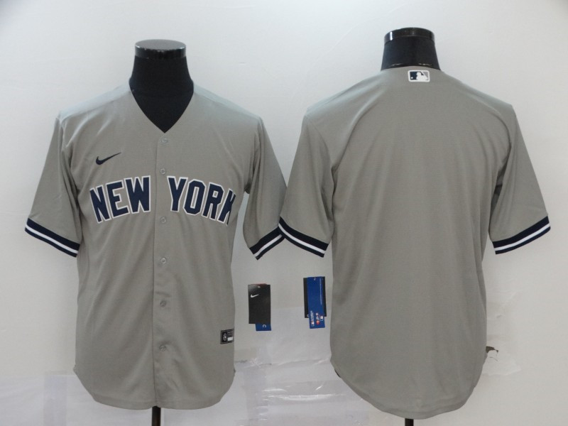 Yankees Blank Gray 2020 Nike Cool Base Jersey