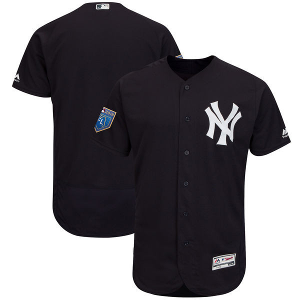 Yankees Blank Navy 2018 Spring Training Flexbase Jersey