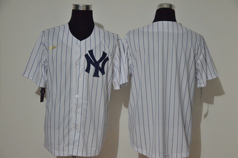 Yankees Blank White Nike Cool Base Jersey