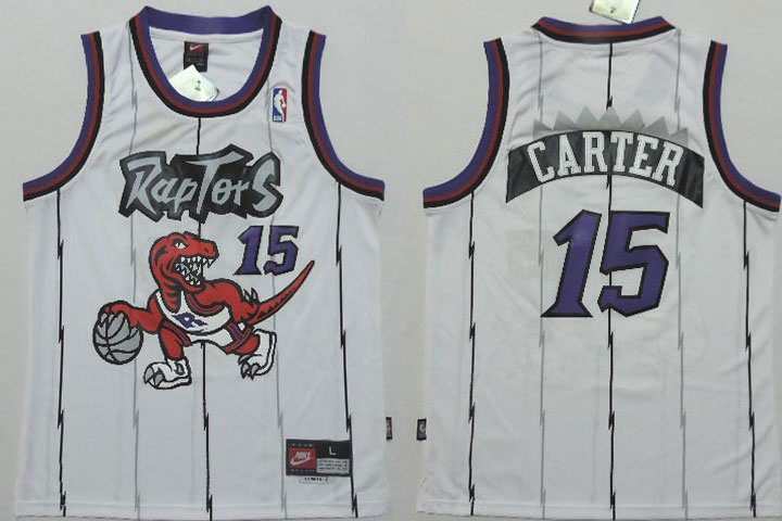 Youth NBA Toronto Raptors 15 Vince Carter New Rev30 Swingman Soul Throwback White Youth Jersey