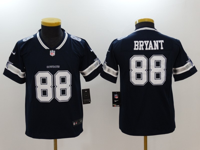 Youth  Dallas cowboys #88 Dez Bryant Blue 2017 Vapor Untouchable Limited Jersey