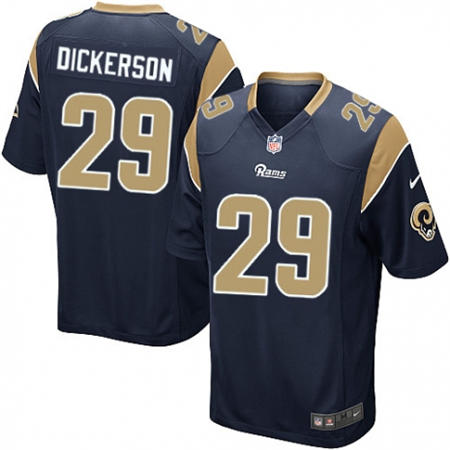 Youth  Los Angeles Rams 29 Eric Dickerson Navy Blue Team Color Stitched NFL Jersey