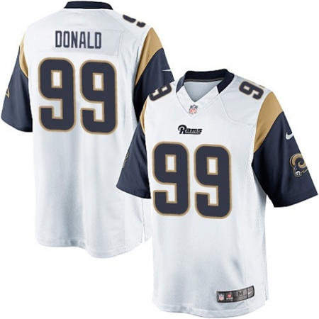 Youth  Los Angeles Rams 99 Aaron Donald White Stitched NFL Jersey