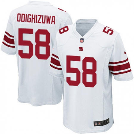 Youth  New York Giants 58 Owa Odighizuwa White Stitched NFL Jersey