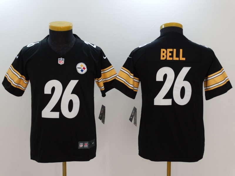 Youth  Pittsburgh Steelers #26 Le'Veon Bell Black 2017 Vapor Untouchable Limited Stitched Jersey