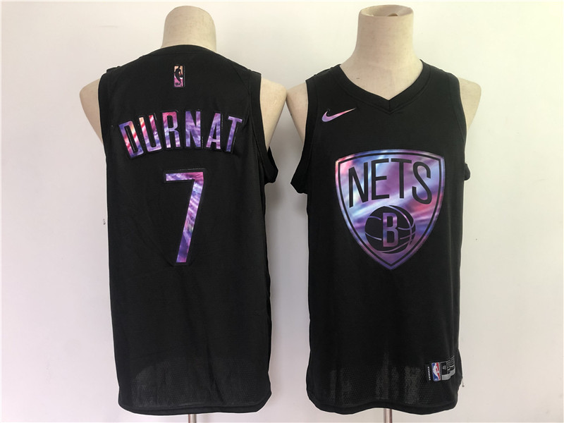kevin durant nets black iridescent holographic limited edition jersey