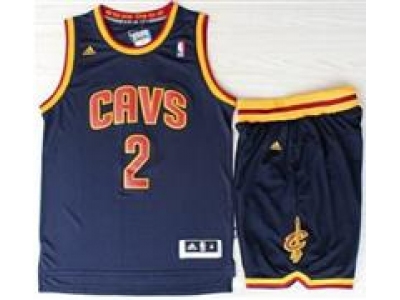 nba Cleveland Cavaliers #2 Kyrie Irvin Blue Revolution 30 Swingman Jerseys Suits