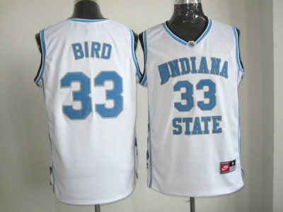 nba north carolina #33 bird white