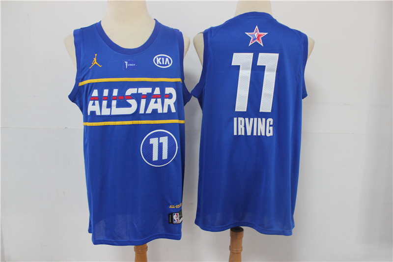 nets 11 Kyrie Irving 2021 All Star Game Blue Swingman Jersey