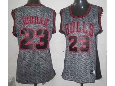 women nba chicago bulls 23 jordan grey static fashion swingman