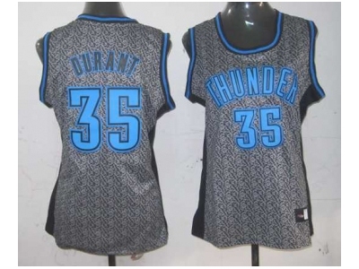 women nba oklahoma city thunder 35 durant grey static fashion swingman