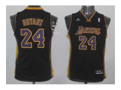 youth nba los angeles lakers 24 kobe bryant black revolution 30 swingman