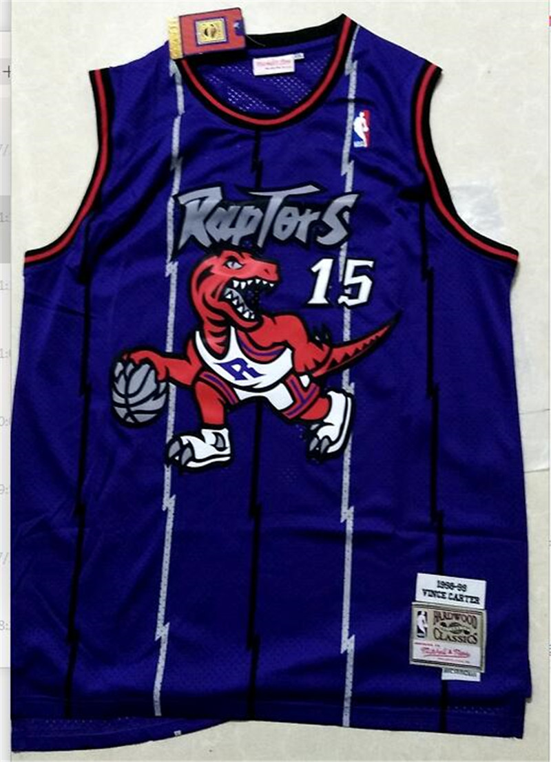 Raptors 15 Vince Carter New Revolution 30 Swingman Soul Throwback Purple Jersey